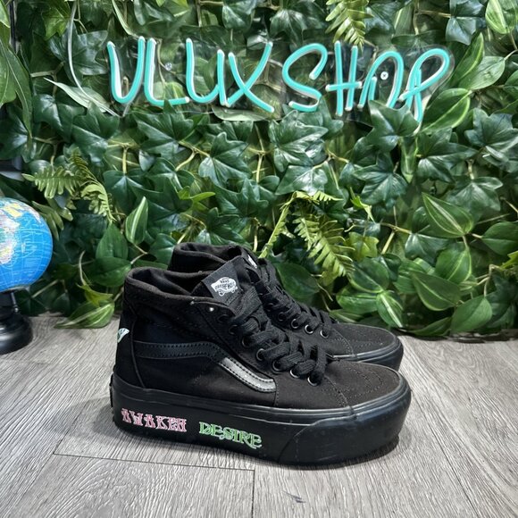 Vans Sk8-Hi Tapered Stackform Awaken Desire Women’s Black Platform Sz 6.5 Shoes